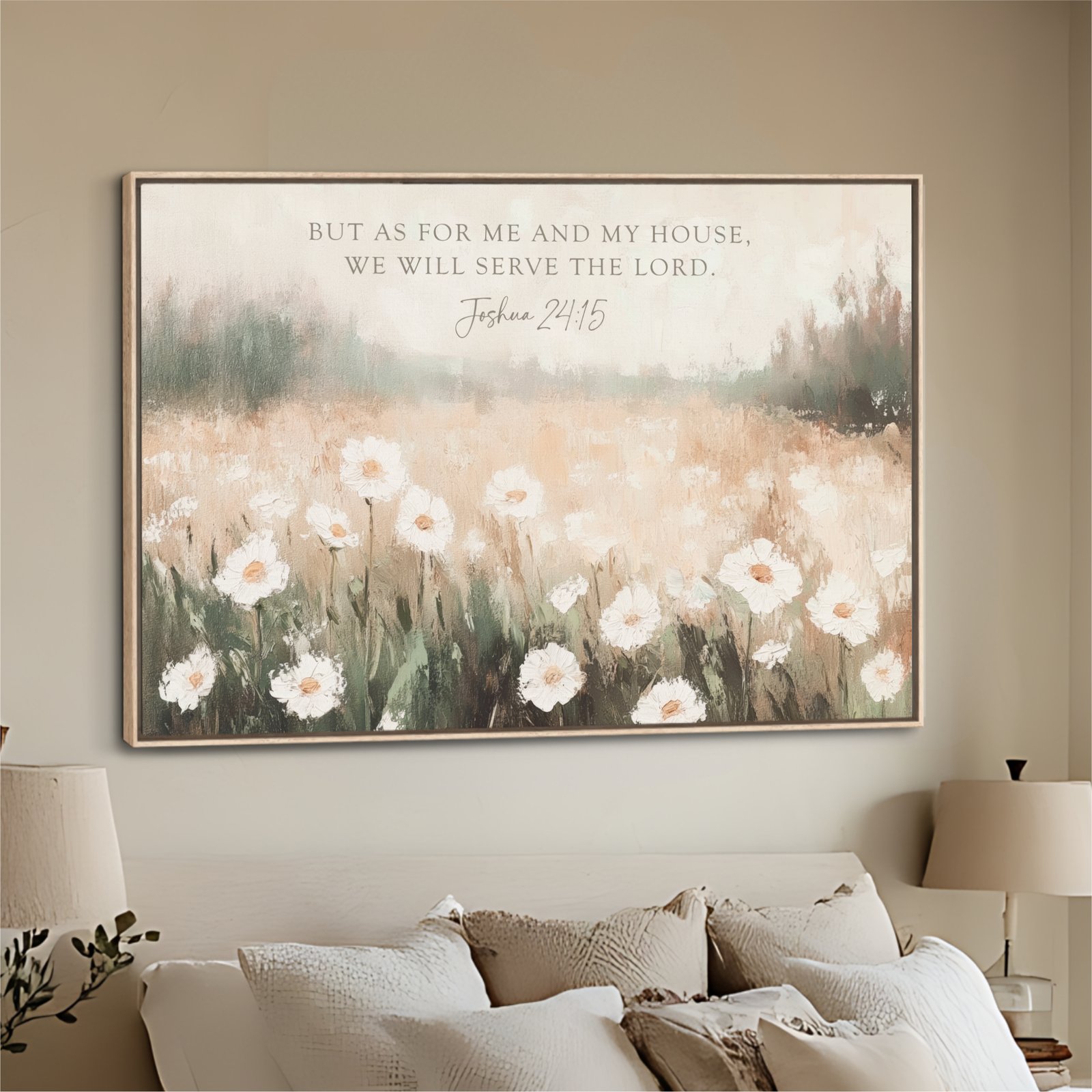 as for me and my house landscape wildflowers art